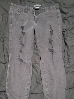 Torrid Size 20S Bombshell Skinny Distressed Black Jeans